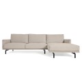 Galene 3-seater sofa with beige right chaise longue 254 cm