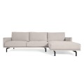 Galene 4-seater sofa with beige right chaise longue 314 cm