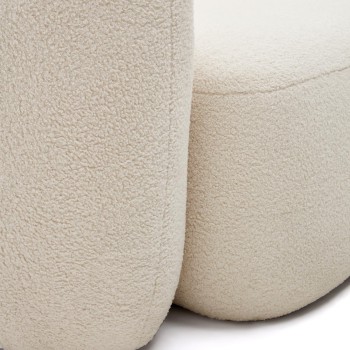 Martina 3-seater sofa in ecru bouclé fabric