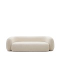 Martina 3-seater sofa in ecru bouclé fabric