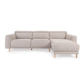 Divano Singa 3 posti con chaise longue destra