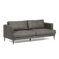 Tanya 2-seater sofa with leather-style upholstery