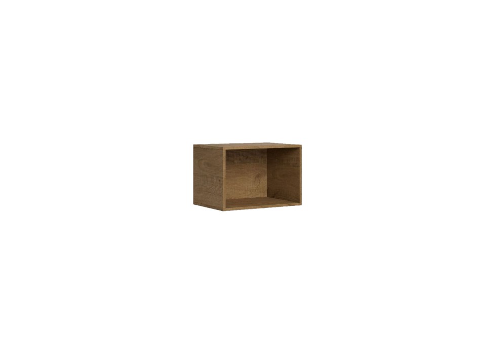 Isoka Elements - Open wall unit L.60 H.40 P.39.2 / L.40 H.60 P.39.2 Nature Oak