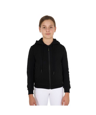 GIRL'S FULL ZIP SWEATSHIRT WITH FLEECE INTERIOR