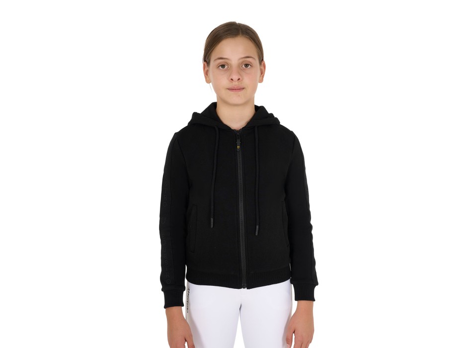 GIRL'S FULL ZIP SWEATSHIRT WITH FLEECE INTERIOR