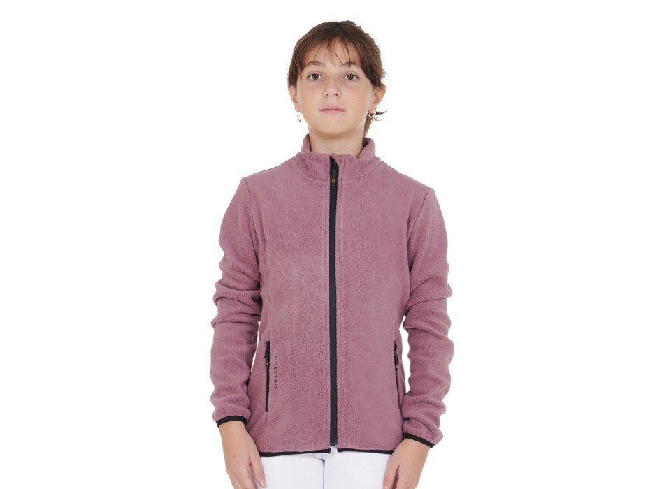 GIRL'S FLEECE SWEATSHIRT WITH FRONT ZIP