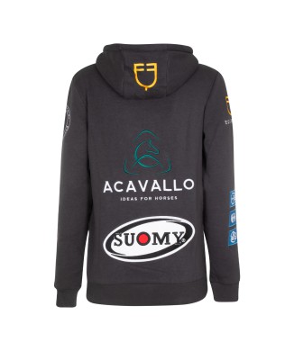 WOMEN'S SWEATSHIRT WITH MULTILOGO PATCHES