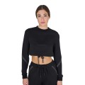 WOMEN'S SHORT CREW NECK SWEATSHIRT