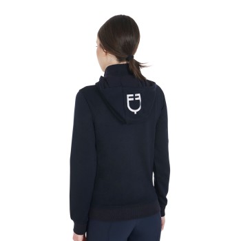 WOMEN'S COTTON SWEATSHIRT WITH EMBROIDERED LOGO