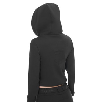 WOMEN'S CROPPED SWEATSHIRT WITH HOOD