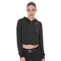 WOMEN'S CROPPED SWEATSHIRT WITH HOOD