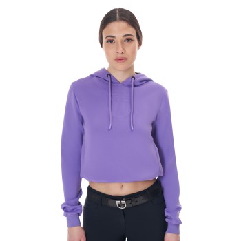 WOMEN'S CUT OUT HOODED SWEATSHIRT