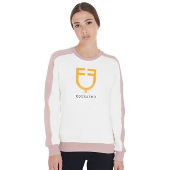 WOMEN'S CREW NECK SWEATSHIRT WITH PRINTED LOGO