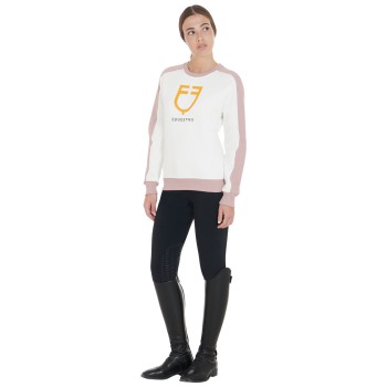 WOMEN'S CREW NECK SWEATSHIRT WITH PRINTED LOGO