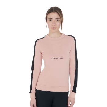 WOMEN'S CREW NECK SWEATSHIRT WITH PRINTED LOGO