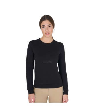 WOMEN'S CREW NECK SWEATSHIRT WITH PRINTED LOGO