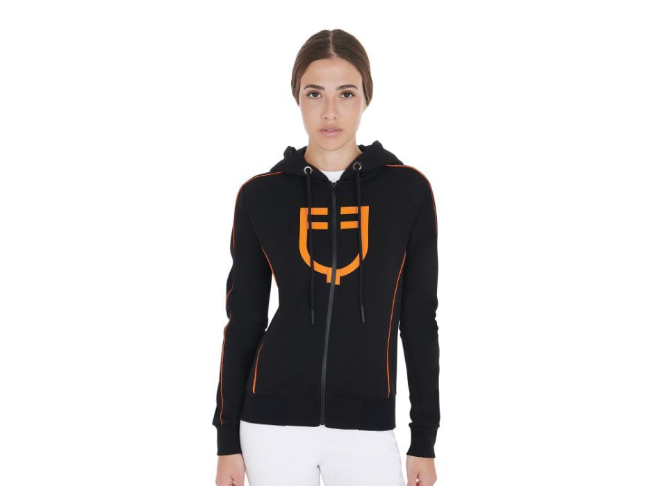 WOMEN'S SWEATSHIRT IN SOFT COTTON WITH HOOD