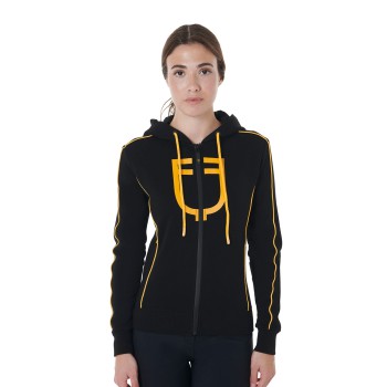 WOMEN'S SWEATSHIRT IN SOFT COTTON WITH HOOD