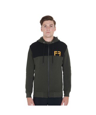 TWO-TONE MEN'S SWEATSHIRT WITH HOOD