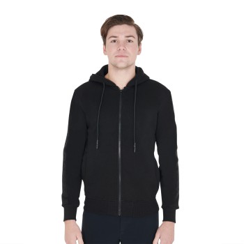 MEN'S SWEATSHIRT WITH HOOD AND FRONT ZIP