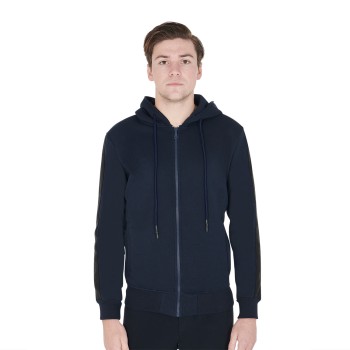 MEN'S SWEATSHIRT WITH HOOD AND FRONT ZIP