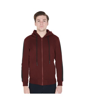 MEN'S SWEATSHIRT WITH HOOD AND FRONT ZIP