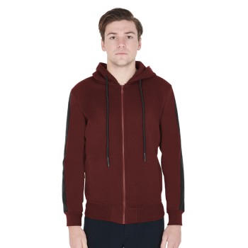 MEN'S SWEATSHIRT WITH HOOD AND FRONT ZIP