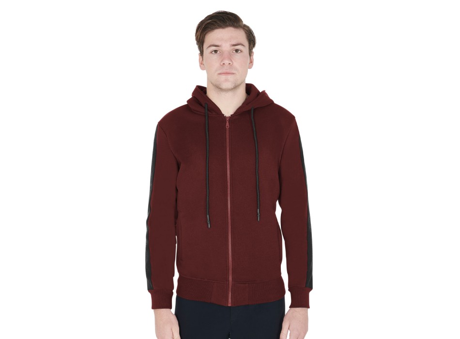 MEN'S SWEATSHIRT WITH HOOD AND FRONT ZIP