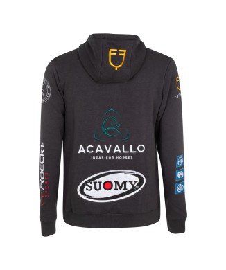 MEN'S SWEATSHIRT WITH MULTILOGO PATCHES