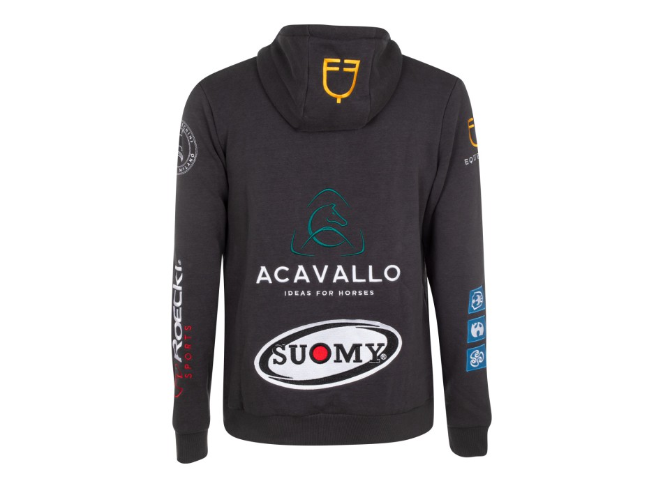 MEN'S SWEATSHIRT WITH MULTILOGO PATCHES