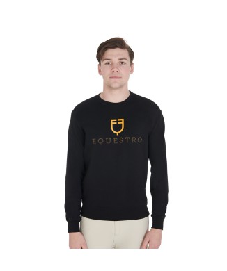 MEN'S CREW NECK SWEATSHIRT IN COTTON WITH LOGO ON THE CHEST