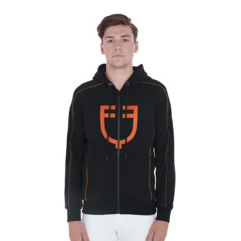 MEN'S SWEATSHIRT IN SOFT COTTON WITH HOOD