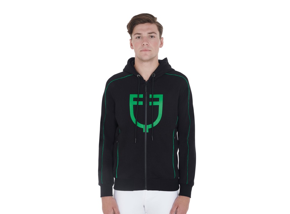 MEN'S SWEATSHIRT IN SOFT COTTON WITH HOOD