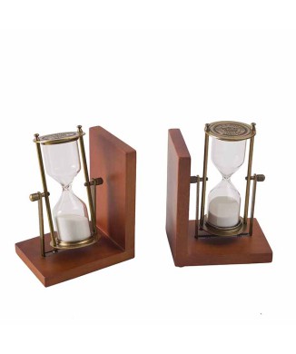 HOURGLASS BOOKENDS - SET OF 2