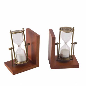 HOURGLASS BOOKENDS - SET OF 2