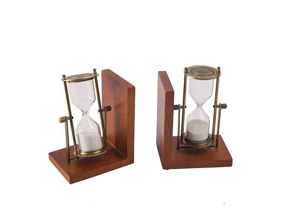 HOURGLASS BOOKENDS - SET OF 2