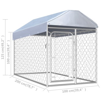 Outdoor Cage with Roof