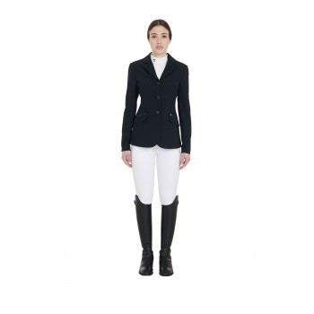 WOMEN'S PERFORATED THREE-BUTTON COMPETITION JACKET