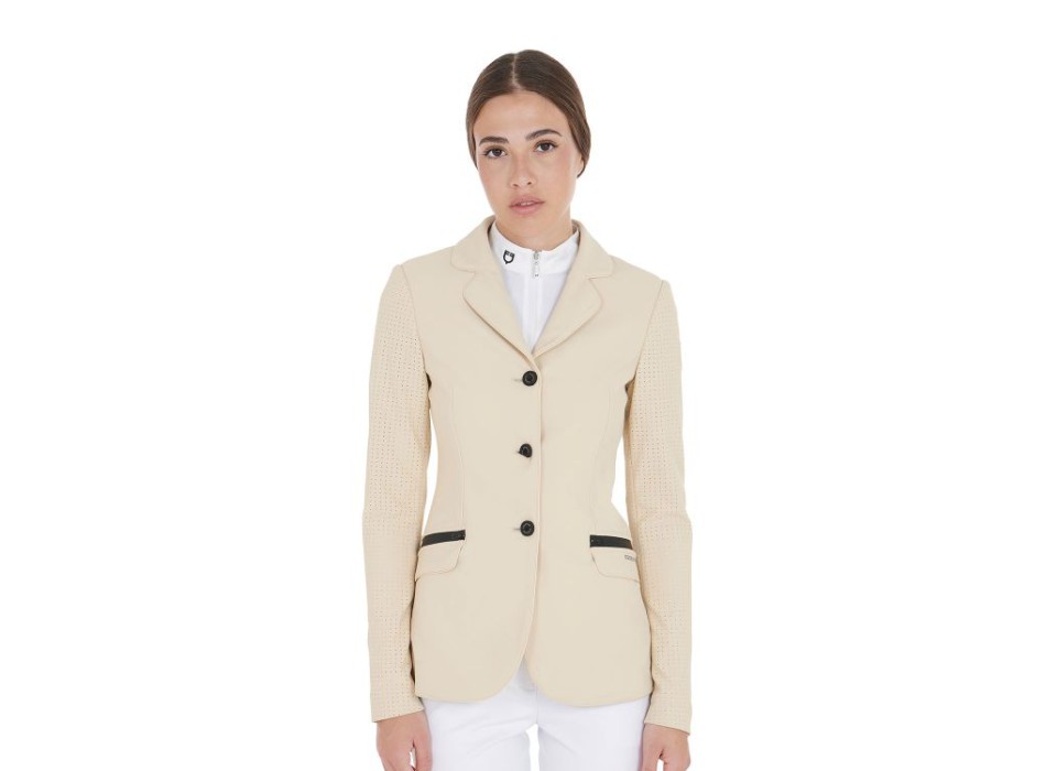 WOMEN'S PERFORATED THREE-BUTTON COMPETITION JACKET