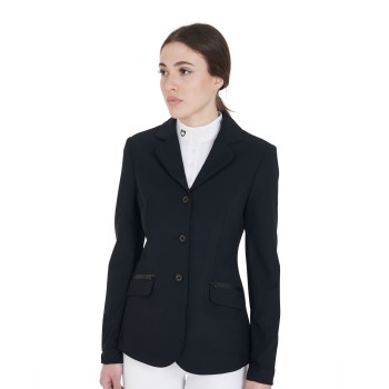 WOMEN'S PERFORATED THREE-BUTTON COMPETITION JACKET