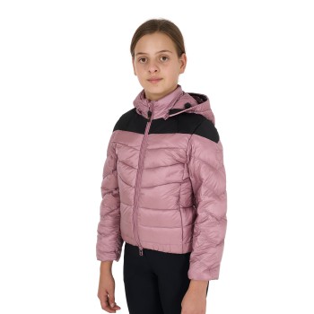 GIRL'S DOWN JACKET WITH REMOVABLE HOOD