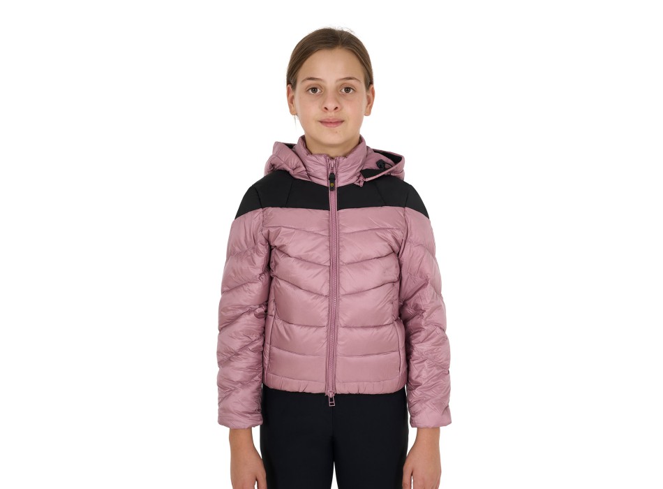 GIRL'S DOWN JACKET WITH REMOVABLE HOOD