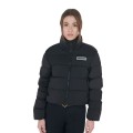 SHORT WOMEN'S DOWN JACKET IN STRETCH FABRIC