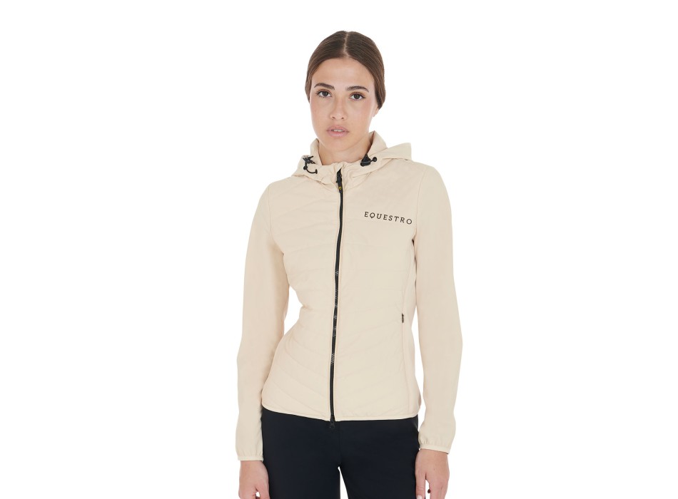 WOMEN'S DOWN JACKET IN TECHNICAL MIXED FABRIC