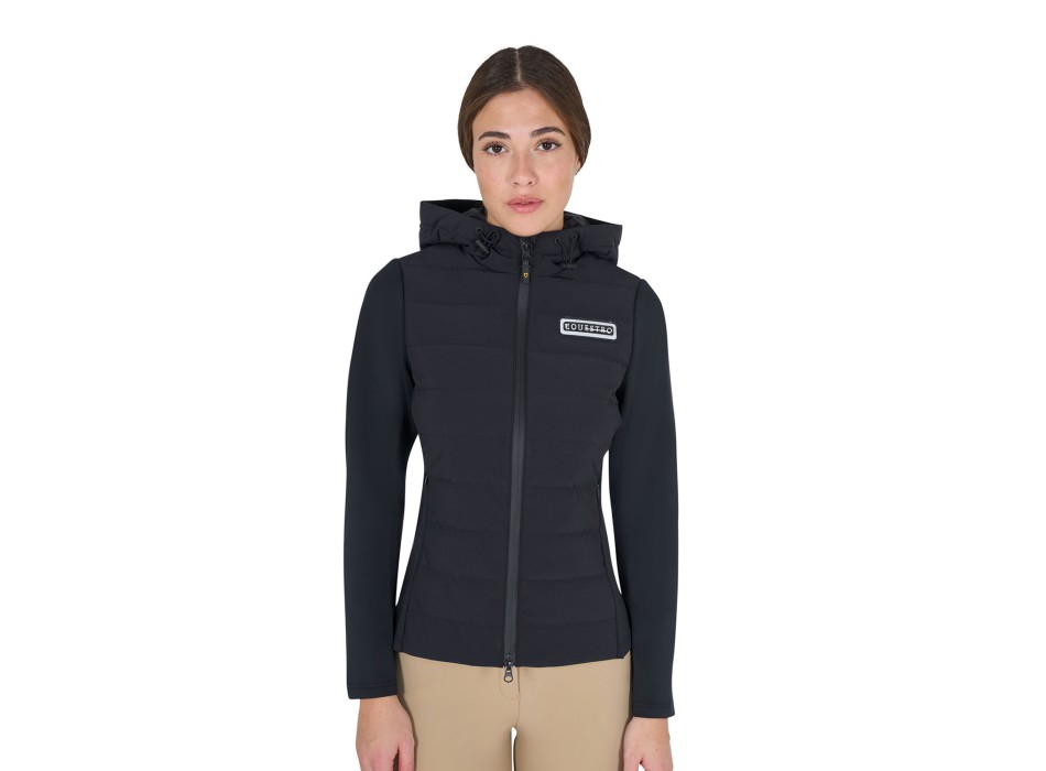 WOMEN'S TECHNICAL MIXED DOWN JACKET WITH HOOD