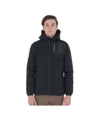 MEN'S DOWN JACKET IN STRETCH FABRIC WITH SILICONE PATCH