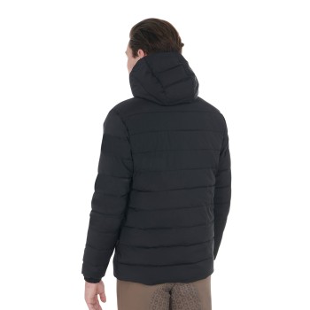 MEN'S DOWN JACKET IN STRETCH FABRIC WITH SILICONE PATCH