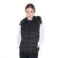 WOMEN'S SLEEVELESS PADDED JACKET WITH REMOVABLE HOOD