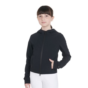 SLIM FIT CHILDREN'S SOFTSHELL JACKET IN TECHNICAL FABRIC