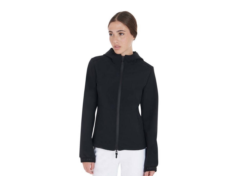 SLIM FIT WOMEN'S SOFTSHELL JACKET WITH CONCEALED POCKETS